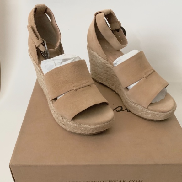 MADE IN BRAZIL - Matisse wedge beige suede sandal - Picture 4 of 7